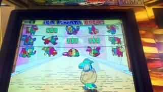 Latino machino slot machine pinata bonus round