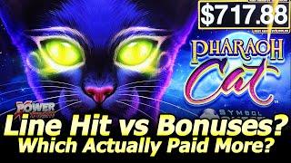 Pharaoh Cat Slot Machine - Which Paid More? Bonuses or a Line Hit!? At Silverton casino in Las Vegas