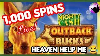 1,000 Spins To Win! On Mighty Cash Outback Bucks @Oh Yeah! Slots