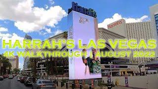 Harrah's Las Vegas Casino 4K Walkthrough Walking Tour August 2022