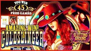 Goldslinger slot machine first attempt! Max Bet Huge Slot Win Live!