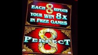 $$ BIG WIN $$ - Bally Perfect 8  - live play w/ big win bonus slot - 5c denom