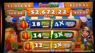 •NEW GAME ! FARM VILLE (Mighty Cash Unlimited) Slot •$275 Free Play Slot Live•San Manuel Casino•彡栗スロ