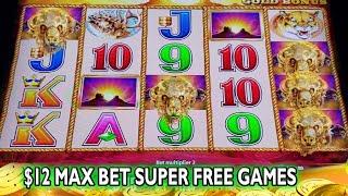 I REACHED THE TOP! BUFFALO GOLD WONDER 4 TOWER $12 MAX BET SUPER FREE GAMES