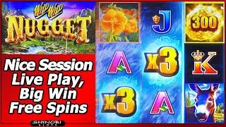 Wild, Wild Nugget - Nice Session, Live Play, Free Spins Big Win