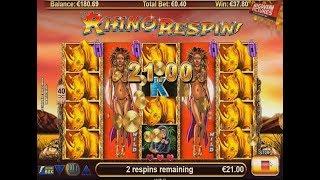 Respin Rhino Slot - 4 Locked Reels!