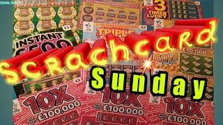 •Sunday Scratchcards•10X•Lucky Numbers•Instant £500•Gold Tripler•Love Island•Triple Jackpot•