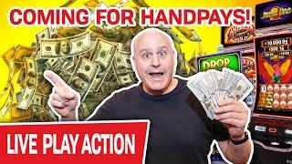 We’re LIVE & We’re COMING FOR HANDPAYS  Sniffing Out The BEST WINNING SLOT MACHINES