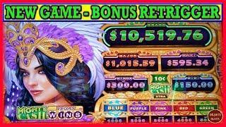 • NEW • Mighty Cash Vegas Wins Slot Machine | Bonus Retrigger | Live Slots Play w/ Dejavu Slots