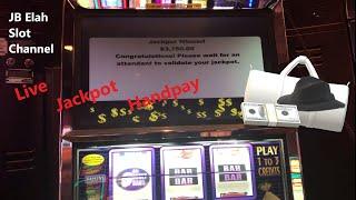 Three "LIVE JACKPOTS" $25 Money Bags JB Elah Slot Channel #redspin #choctaw #best #highlimitslots