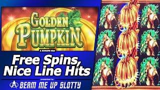 Golden Pumpkin Slot - Live Play, Nice Line Hits and Free Spins Bonuses