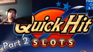 QUICK HIT CASINO SLOTS FREE SLOT MACHINES GAMES Part 2 Android / Ios Gameplay Youtube YT Video