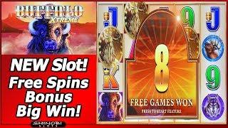 Buffalo Xtreme Slot - New Slot, Free Spins Bonus Big Win in First Attempt