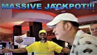HE CAN'T BELIEVE IT! MASSIVE JACKPOT!! $10 SLOT PAYING OUT LIKE THIS?