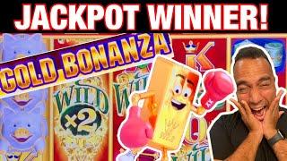 Gold Bonanza JACKPOT WINNER !! Huff N Puff & Sweet Tweet Drop Lock!