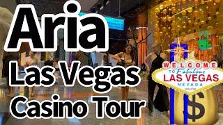 Aria Casino Tour - see the slot machines and casino floor