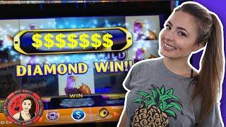 Diamond Win! Thunder Stampede Slot Machine at Wind Creek!