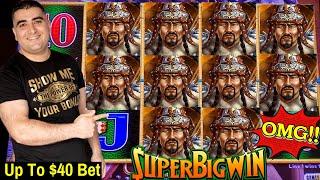 New Slot Machines!! Up To $40 A Spin Slot Play - Huge Win & BIG COMEBACK On Dragon Link Slot Machine