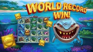 JACKPOT!!! RAZOR SHARK WORLD RECORD WIN - BIG WIN FROM UNKNOWN SWEDE ON PUSH GAMING SLOT