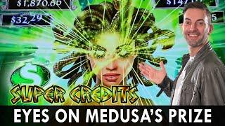 BONUS Power Ups on MEDUSA  Wild Line Hits   Aftershock Spin Bonus   Buffalo Gold Revolution