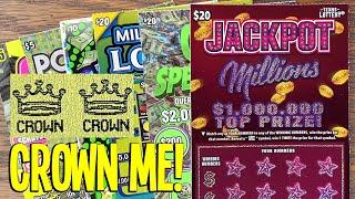 CROWN ME!  Playing $170 TEXAS LOTTERY Scratch Offs
