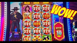 OMG! I got ANOTHER JACKPOT HANDPAY on the NEW Zorro Power of Z