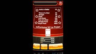 HiLo Poker - mFortune Mobile Casino Exclusive Video Poker