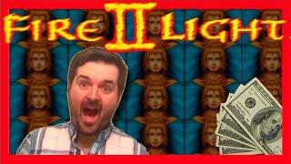 This Slot Is An ATM! SDGuy Can't Lose On Fire Light II Slot Machine! Slot Machine Bonus Big Wins!