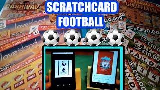 ️FaNtAsTiC️SCRATCHCARDS Football gameLiverpool..Vs.Tottenham Hotspur◻
