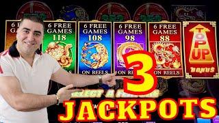 How To Beat The Slot Machine With FREE PLAY - 3 HANDPAY JACKPOTS