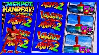 HUGE JACKPOT ON LOBSTER MANIA - HIGH LIMIT SLOT PLAY - MUCHO DINERO