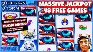 SIBERIAN STORM SLOT JACKPOT OVER $6K / NEVER BEFORE SEEN 48 FREE GAMES/ MUCH WATCH TILL THE END