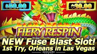 NEW Fuse Blast Fiery Respin Slot! First Attempt with Bonus at the Orleans casino in Las Vegas!