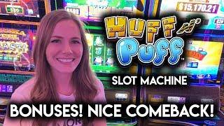 Great Comeback on Lock-it Link Huff N Puff! Slot Machine!!