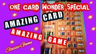 Wow..One Card Wonder..UNBELIEVABLE Classic Scratchcard..with Bonus cards...mmmmmmMMM..says