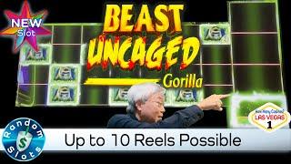 ️ New - Beast Uncaged Gorilla Slot Machine Bonus with Lots of Reels