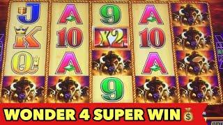 ️BUFFALO GOLD CHASING 15 HEADS️WONDER 4 JACKPOT WITH SUPER FREE GAME SUPER BIG WIN!