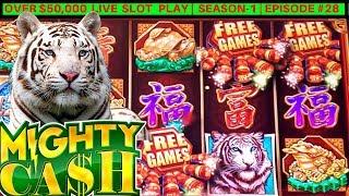 $12.50 Max Bet Bonus On MIGHTY CASH & Dragon Link Slot Machines | Season-1 | EPISODE #28