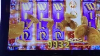 Big Win New Aladdin's Fortune 3D Slot Machine -- Very Rare 4 Locked Wilds