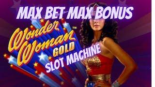 MAX BET MAX BONUS ON THE Slot Machine WONDER WOMAN GOLD