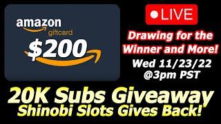 $200 Amazon Gift Card Giveaway and More! 20K Subs Giveaway Continued!