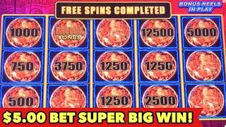 ️$5 BET SUPER WIN️ LIGHTNING LINK SLOT BONUS COMPILATION | DRAGON VAULT BONUS