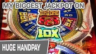 My BIGGEST JIN LONG 888 JACKPOT EVER IN HISTORY!  $45 Spins In VEGAS PAY OFF!