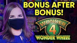 AWESOME Streak Of BONUSES! Wonder 4 Buffalo Gold Slot Machine Max Bet $12/Spins