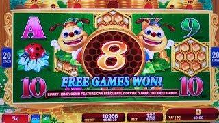 Lucky Honeycomb Twin Fever Slot $6 Bet BONUSES Won !! | GREAT SESSION | Live Konami Slot Play w/NG