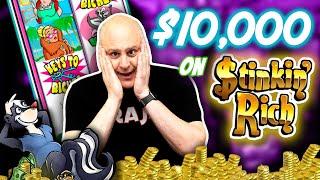 What Can I Hit with $10,000 on Stinkin’ Rich Slots?  $100 SPINS!