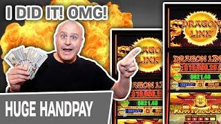 I DID IT! Serious Handpay Jackpot on 5 Dragons Slots  Dragon Link: Happy & Prosperous!
