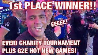 King Jason wins  FIRST PLACE @ Everi $1 million TourEvent Charity Round!! | G2E New Everi Games!!