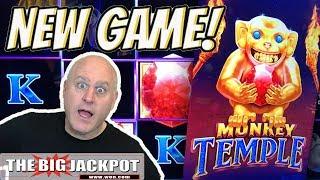 NEW GAME!  Max Bet Monkey Temple BONUS WIN$ | The Big Jackpot