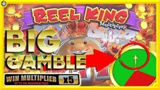 BIG GAMBLES on NEW SLOTS: Reel King Multiplier, Centre Point & Pots O Riches !!!